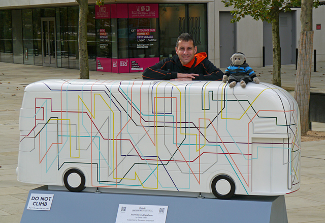 Mooch monkey at Year of the Bus in London 2014