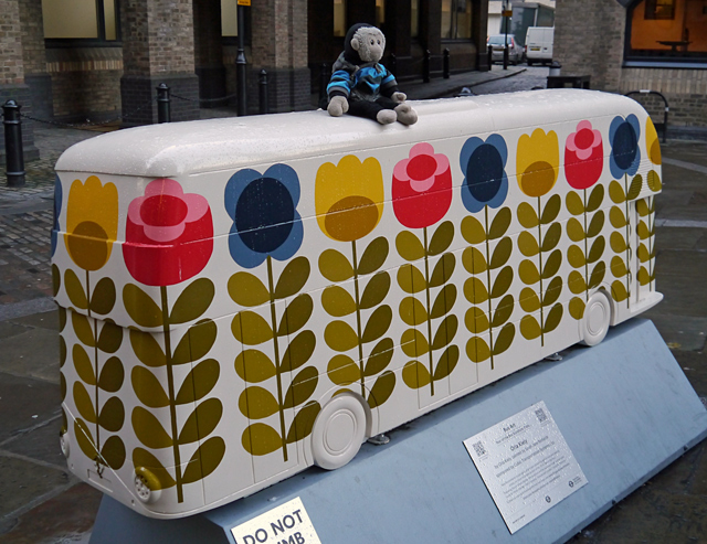 Mooch monkey at Year of the Bus London 2014 - R03 Orla Kiely