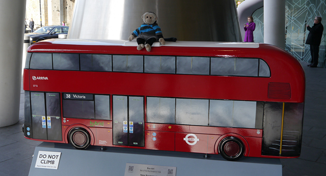 Mooch monkey at Year of the Bus London 2014 - R06 New Routemaster