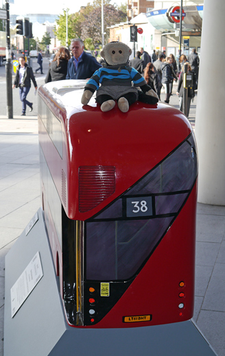 Mooch monkey at Year of the Bus London 2014 - R06 New Routemaster