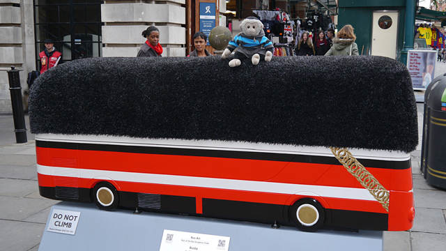 Mooch monkey at Year of the Bus London 2014 - W02 Busby