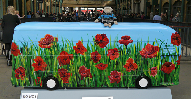 Mooch monkey at Year of the Bus London 2014 - W03 Poppy Fields