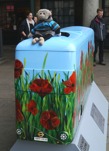 Mooch monkey at Year of the Bus London 2014 - W03 Poppy Fields