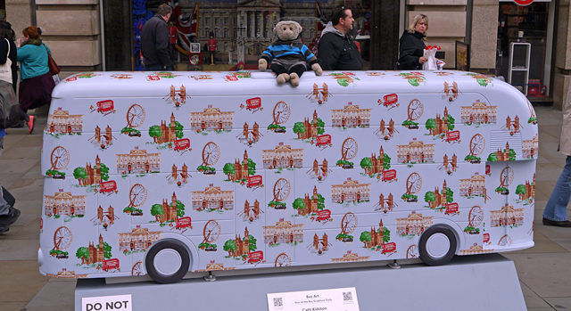 Mooch monkey at Year of the Bus London 2014 - W07 Cath Kidston (London Scene)