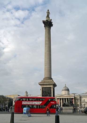 Mooch monkey at Year of the Bus London 2014 - W09 Trafalgar Panoramic