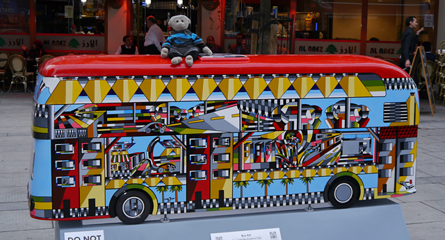 Mooch monkey at Year of the Bus London 2014 - W17 Come Rain or Come Shine