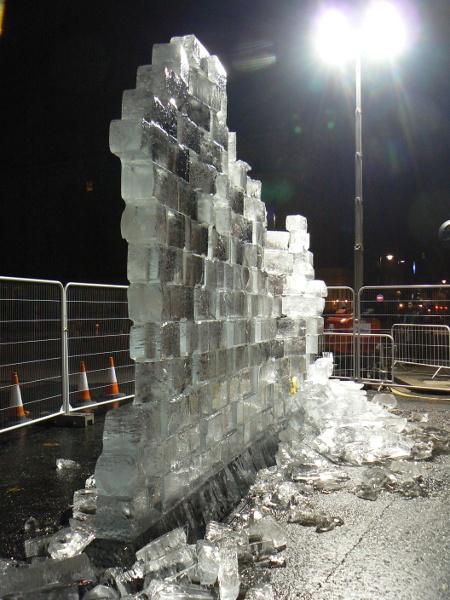 The Berlin Ice Wall, German Embassy in London 2009.