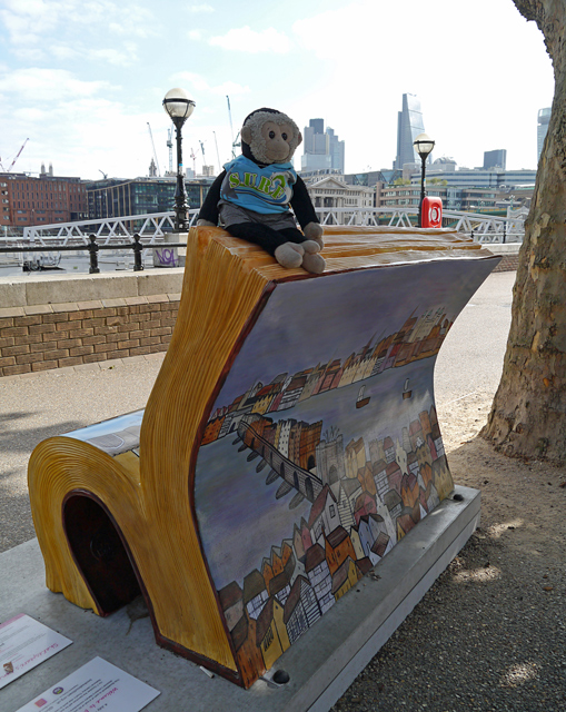 Mooch monkey at Books About Town in London 2014 - 15 Shakespeare's London