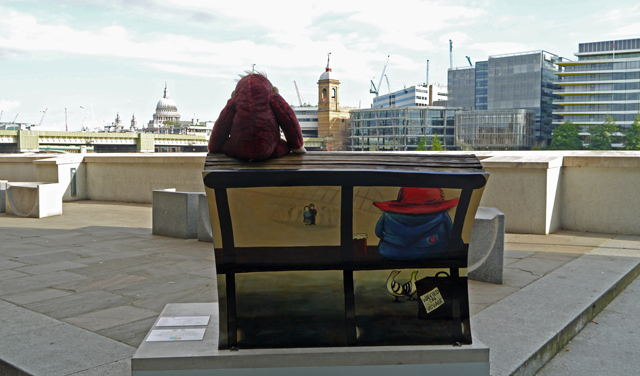 Mooch monkey at Books About Town in London 2014 - 18 Please Look After This Bear. Thank You. (with Big Brother orangutan)