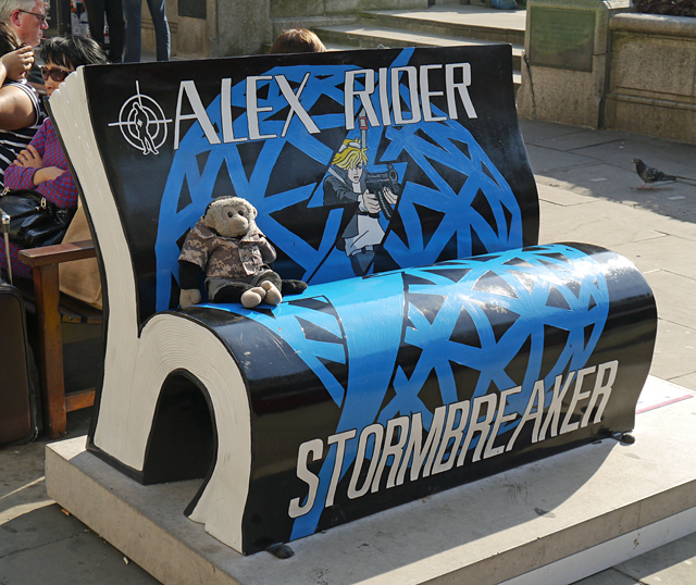 Mooch monkey at Books About Town in London 2014 - 20 Alex Rider