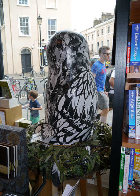 Mooch monkey at Books About Town in London 2014 - Corelli Creature Carnival - owl