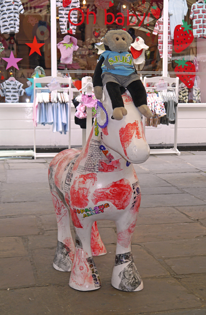 Mooch monkey at Books About Town in London 2014 - Corelli Creature Carnival - horse