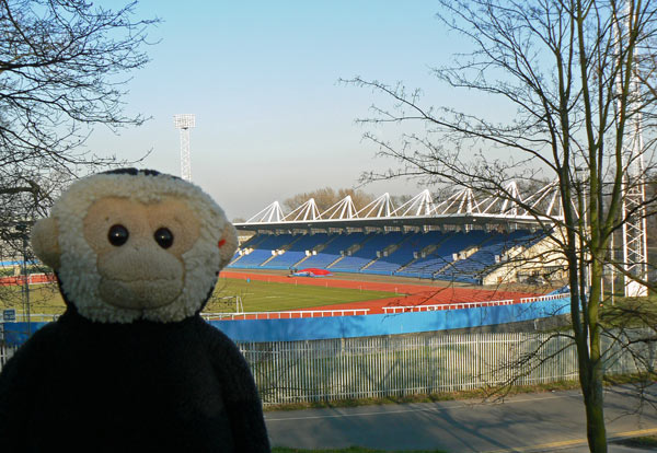 The athletics stadium in Crystal Palace Park.