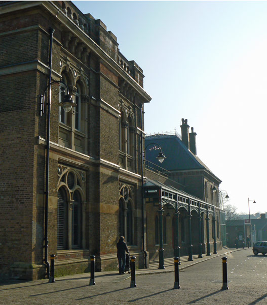 The Crystal Palace railway station.
