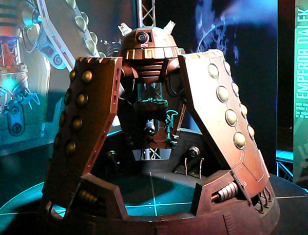 A Dalek Emperor from Doctor Who.