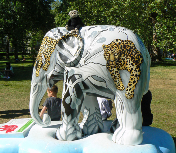 Mooch monkey at the London Elephant Parade - 017 Gaj Mani.