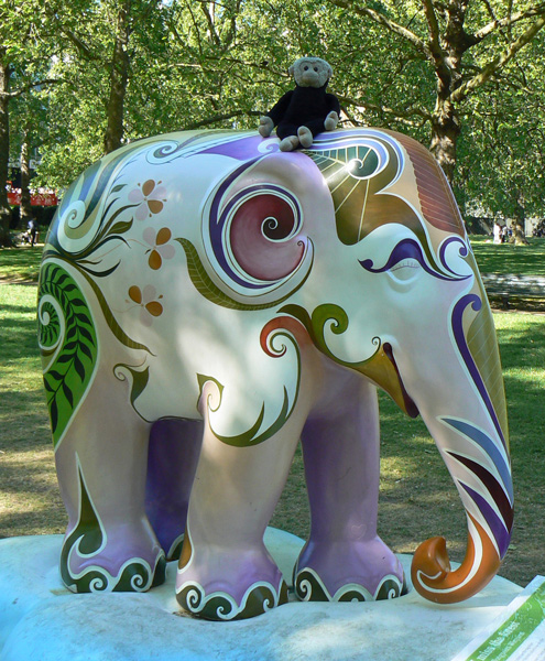 Mooch monkey at the London Elephant Parade - 025 I Miss The Forest.