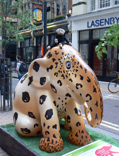 Mooch monkey at the London Elephant Parade - 139 Bertie.