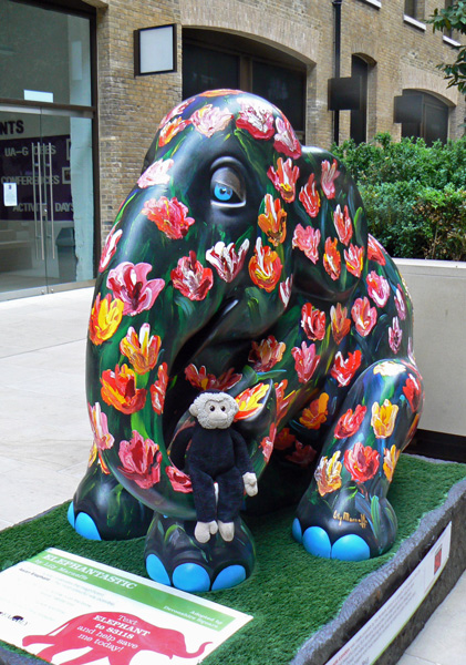 Mooch monkey at the London Elephant Parade - 155 ELEPHANTASTIC.