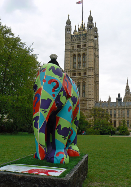 Mooch monkey at the London Elephant Parade - 171 Jarlo.