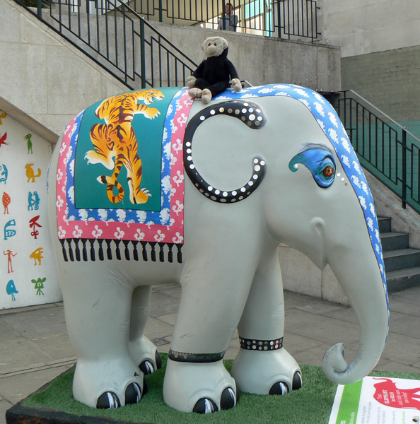 Mooch monkey at the London Elephant Parade - 178 Naveen.