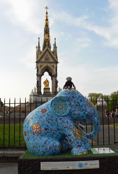 Mooch monkey at the London Elephant Parade - 182 Fatima.