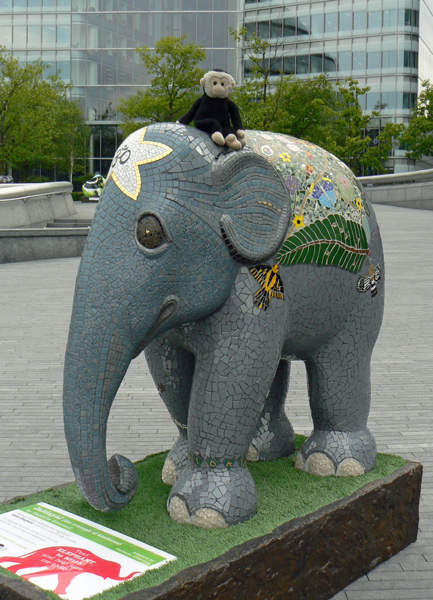 Mooch monkey at the London Elephant Parade - 183 Jaidayal (the triumph of kindness)