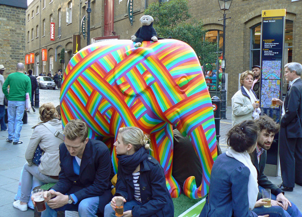 Mooch monkey at the London Elephant Parade - 193 Dumbow.