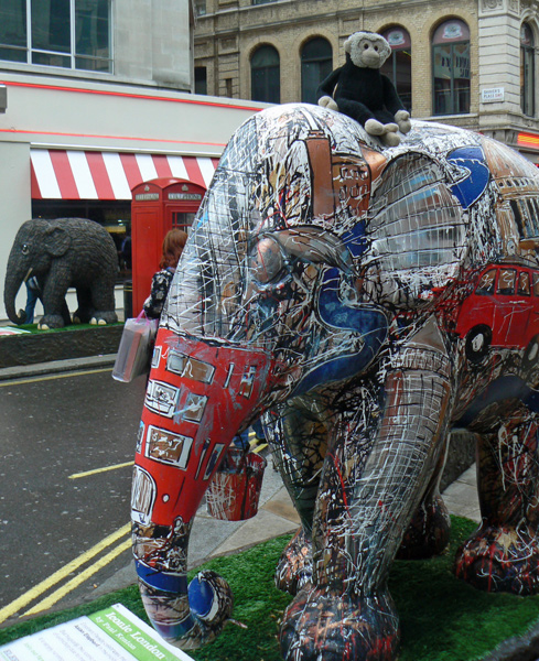 Mooch monkey at the London Elephant Parade - 194 Iconic London