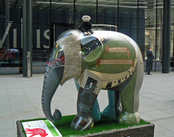 Mooch monkey at the London Elephant Parade - 196 Izzy.