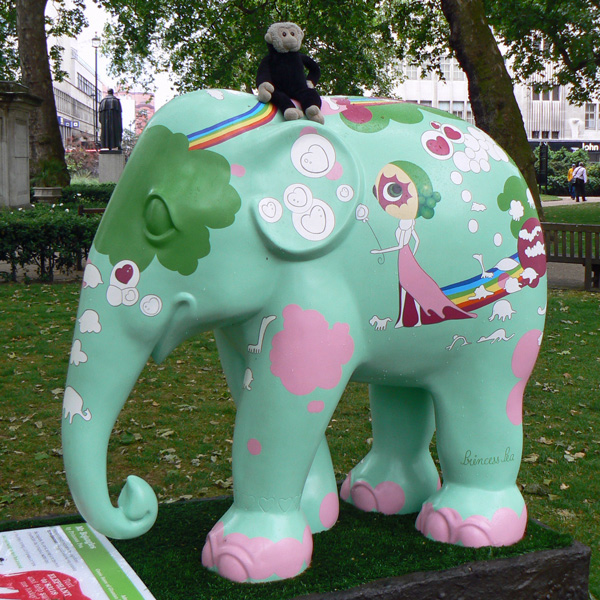 Mooch monkey at the London Elephant Parade - 206 Mr Bojangles.