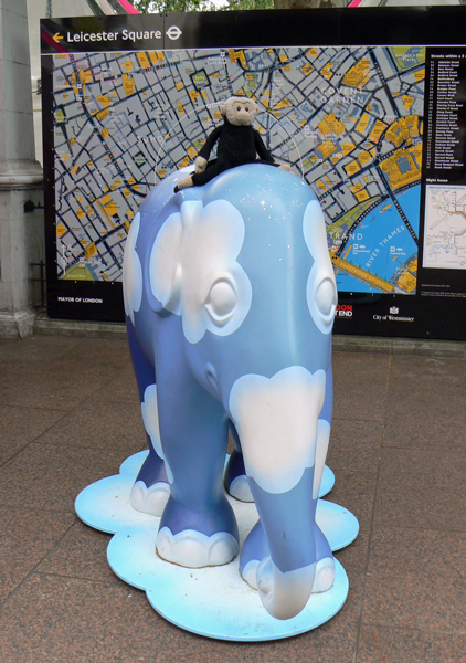 Mooch monkey at the London Elephant Parade - 219 Cloudia.