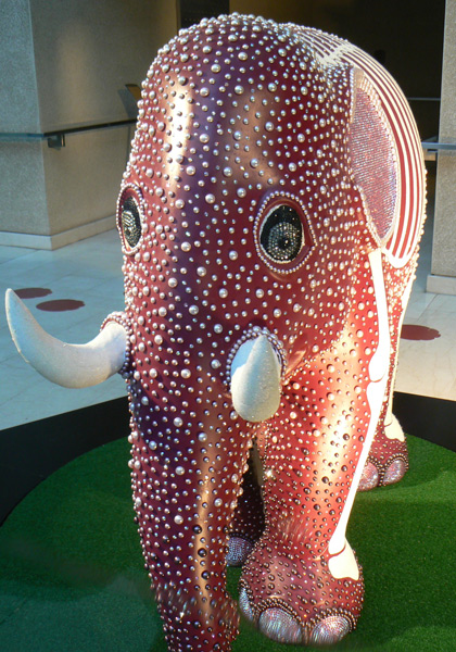 Mooch monkey at the London Elephant Parade - 226 Pearly Prince.