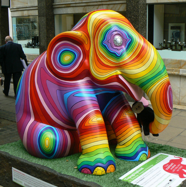 Mooch monkey at the London Elephant Parade - 233 Topographant.