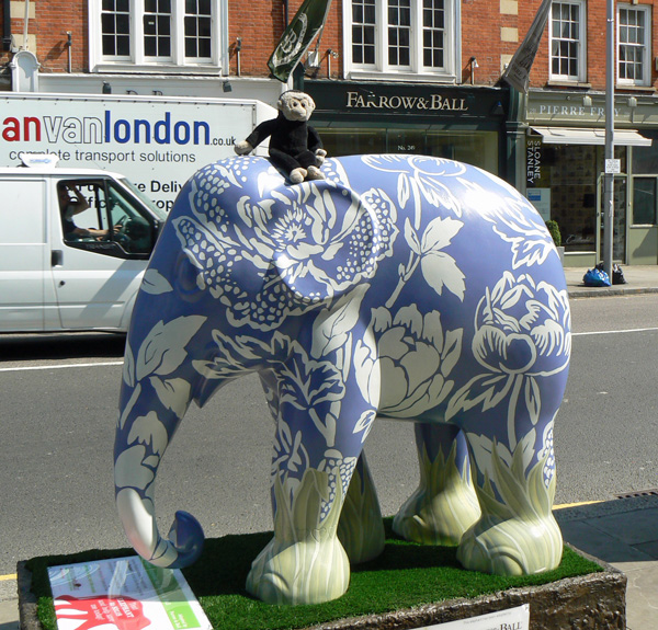 Mooch monkey at the London Elephant Parade - 234 Peony.