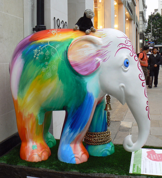 Mooch monkey at the London Elephant Parade - 248 Sadhana