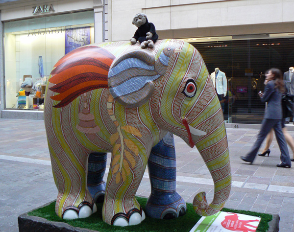 Mooch monkey at the London Elephant Parade - 252 Udata Hathi