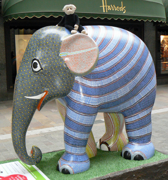 Mooch monkey at the London Elephant Parade - 252 Udata Hathi