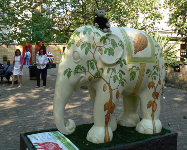 Mooch monkey at the London Elephant Parade - 254 Cocoa The Elephant