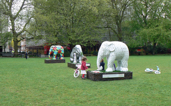 London Elephant Parade - Victoria Tower Gardens.