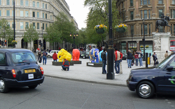 London Elephant Parade - Trafalgar Square.