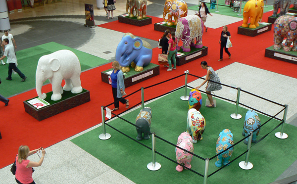 London Elephant Parade - Mooch monkey at Westfield