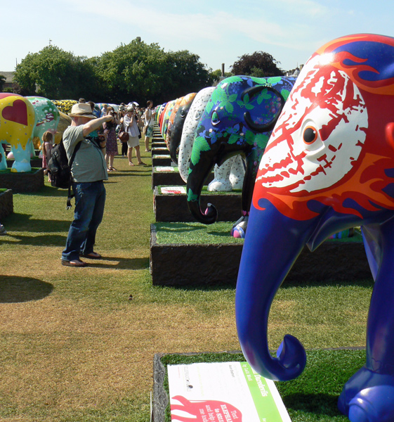 London Elephant Parade - Mooch monkey at Royal Hospital Chelsea