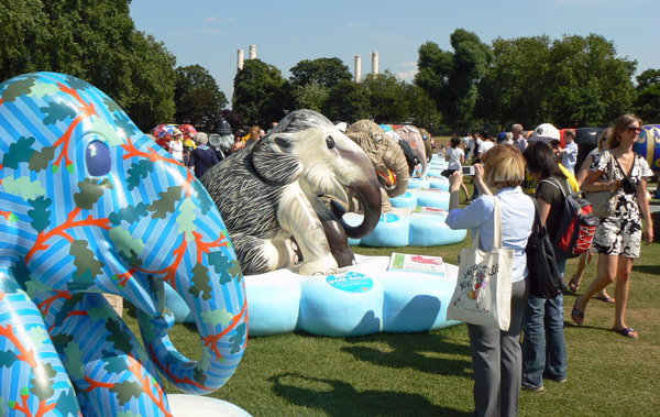 London Elephant Parade - Mooch monkey at Royal Hospital Chelsea