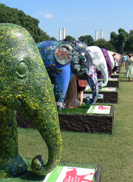 London Elephant Parade - Mooch monkey at Royal Hospital Chelsea