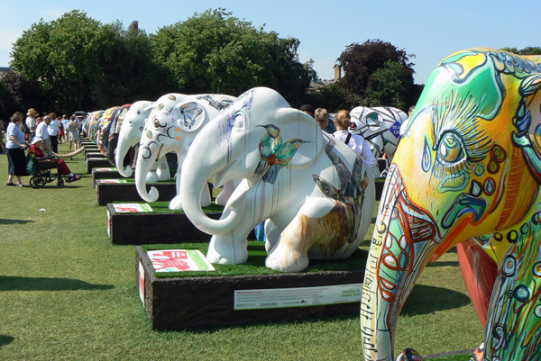 London Elephant Parade - Mooch monkey at Royal Hospital Chelsea