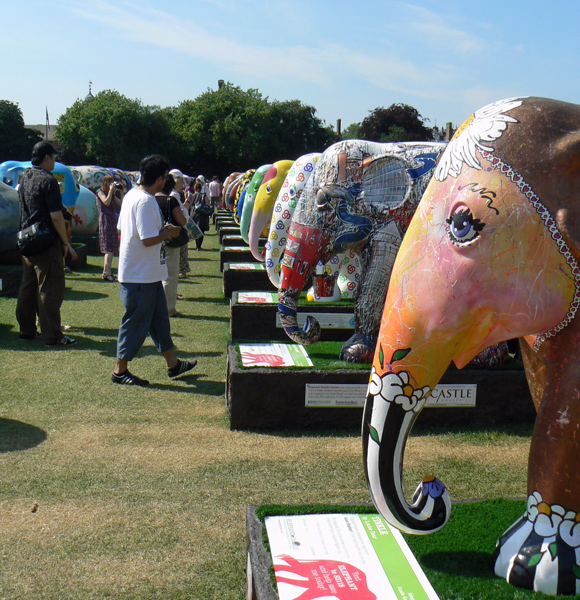 London Elephant Parade - Mooch monkey at Royal Hospital Chelsea