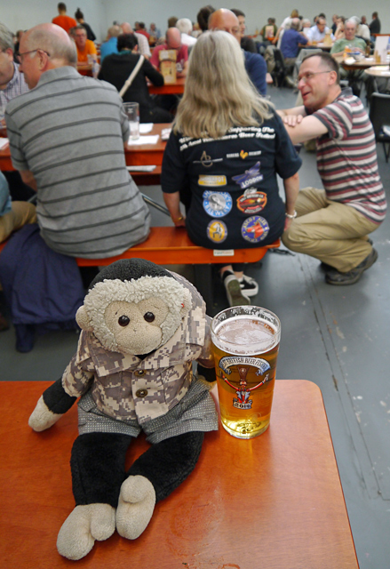 Mooch monkey at the Great British Beer Festival 2014
