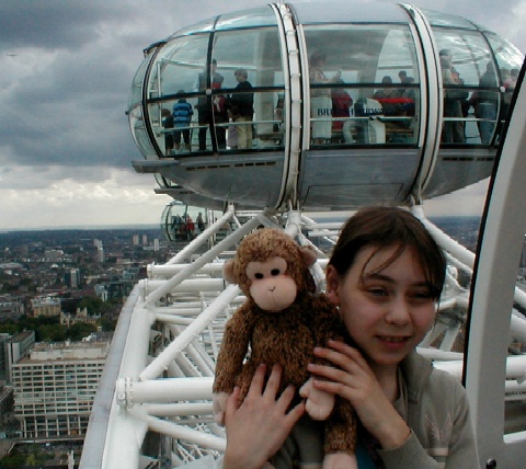 Bonsai with Annie in a London Eye pod