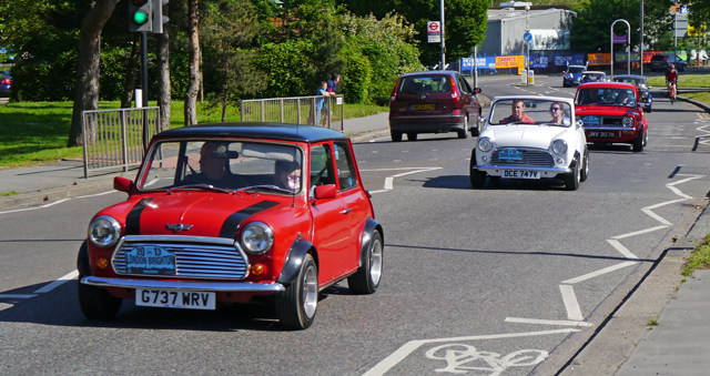 Mini London to Brighton car rally 2013